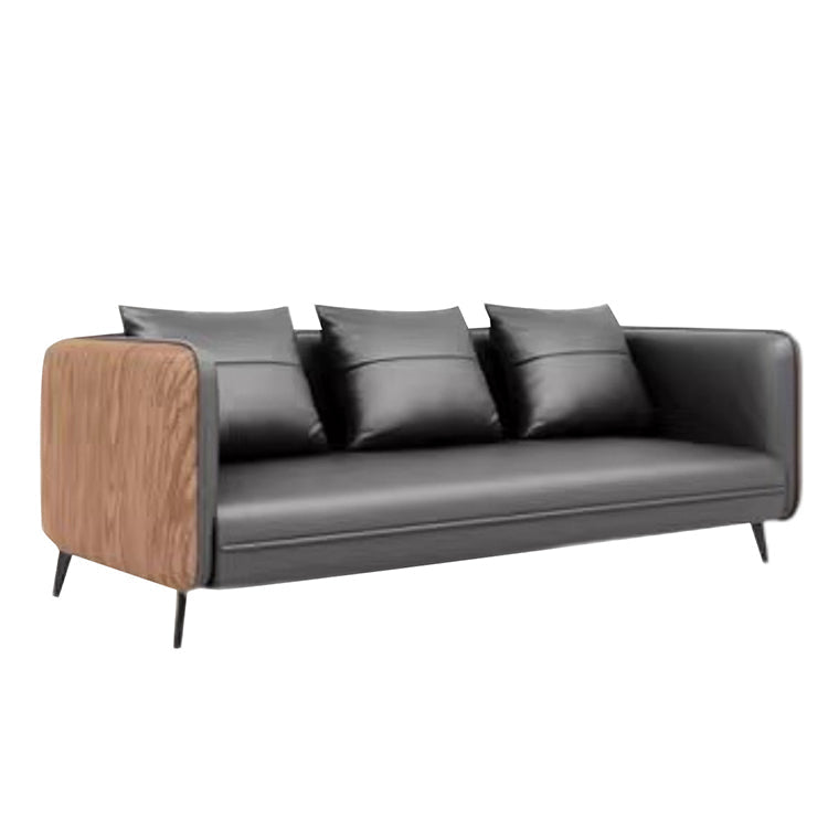 Simple Fashion Office Couch Wood-Grain Sofa BGSF-1011