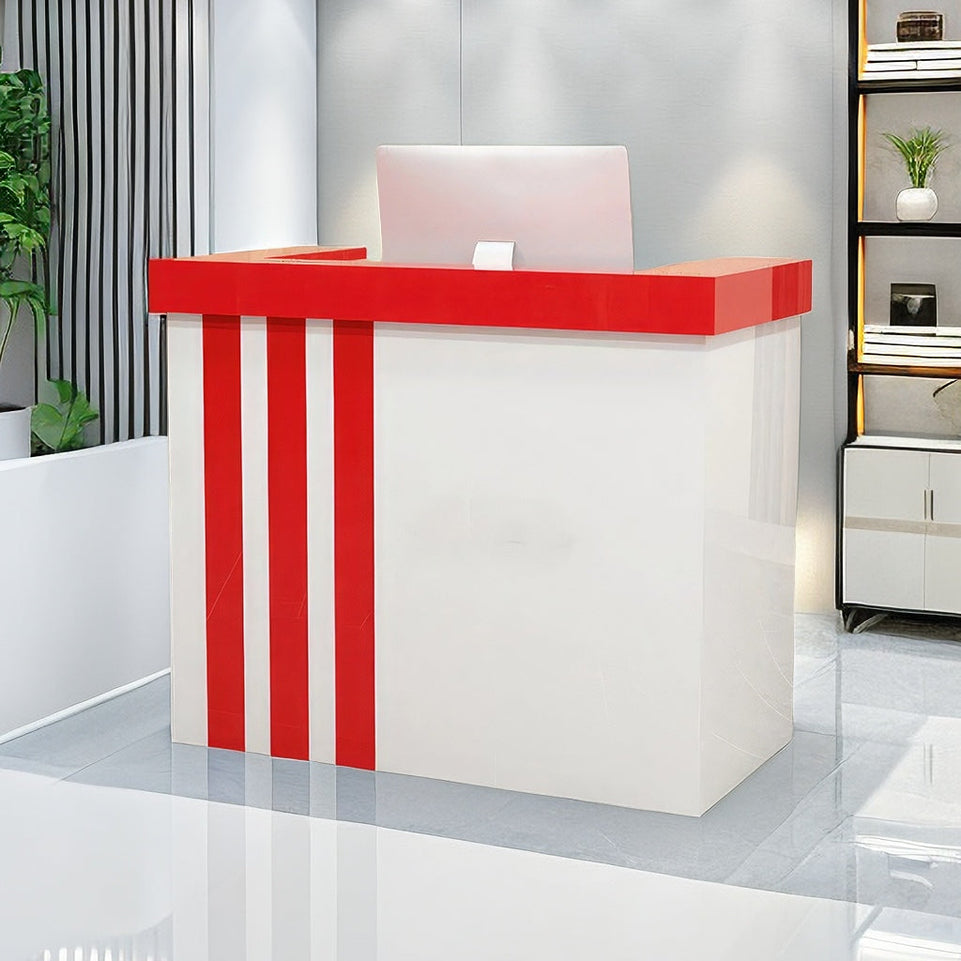 Light Luxury Salon Office Store Institution Reception Desk JDT-1058