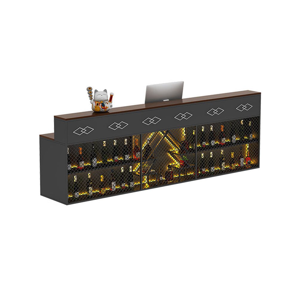 Industrial Style BBQ Restaurant Reception Desk Bar Counter JDT-1013